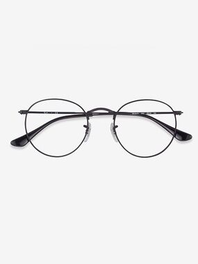 Ray Ban RX3557v Black Round Metal Reading +2.00 Glasses - Unisex.